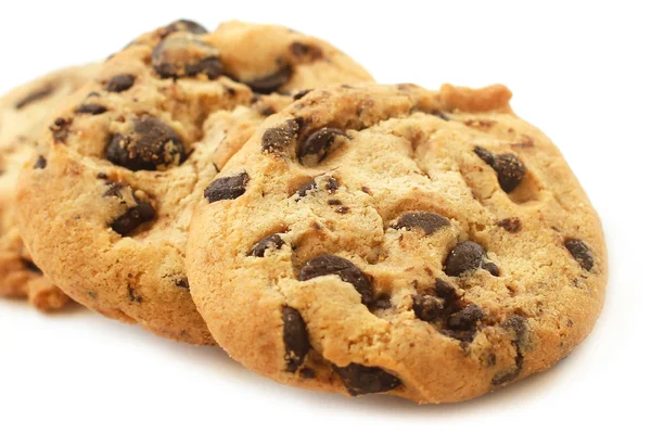 Galletas con chispas de chocolate de cerca —  Fotos de Stock