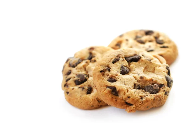 Çikolata parçacıklı kurabiye.