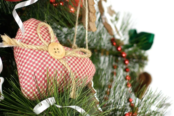 自家製中心のクローズ アップとクリスマス ツリー — ストック写真