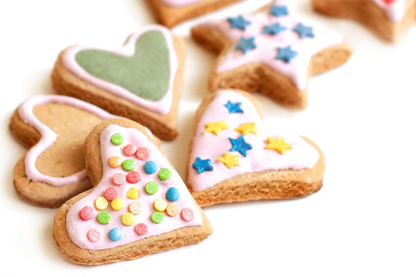 Plätzchen für Weihnachten selbst gebacken — Stockfoto