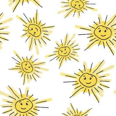 Güneşli grafiksel desen