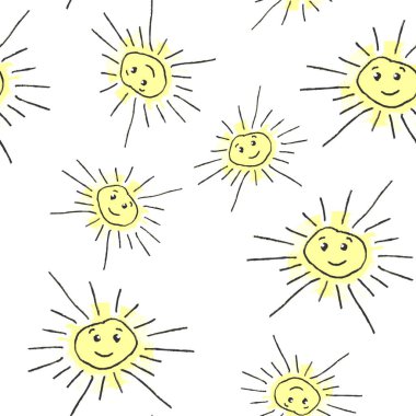 Güneşli grafiksel desen