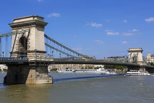 Ponte delle Catene di Szechenyi - Budapest - Ungheria — Foto Stock