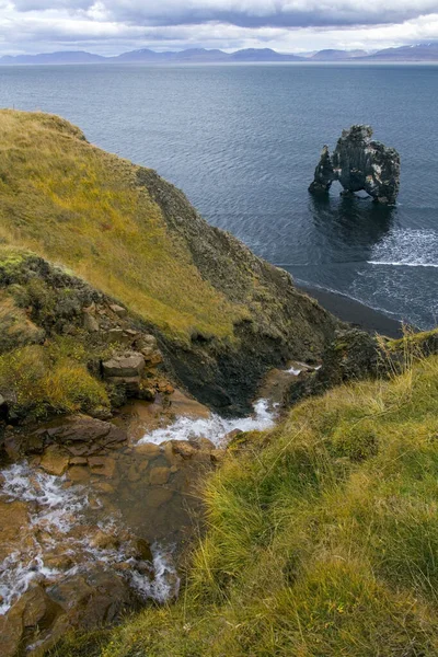 Стейк Арки Хвитсеркур Северном Побережье Исландии — стоковое фото