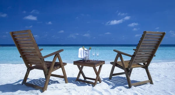 Tropisch Eiland Paradijs South Ari Atoll Malediven Noordelijke Indische Oceaan — Stockfoto