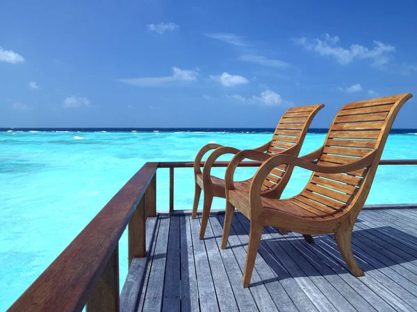 Isla Tropical Paradisíaca Atolón Ari Sur Las Maldivas Norte Del —  Fotos de Stock