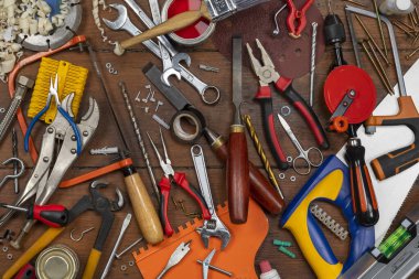 Basit onarım ve bakım için kullanılan araçların seçimi.
