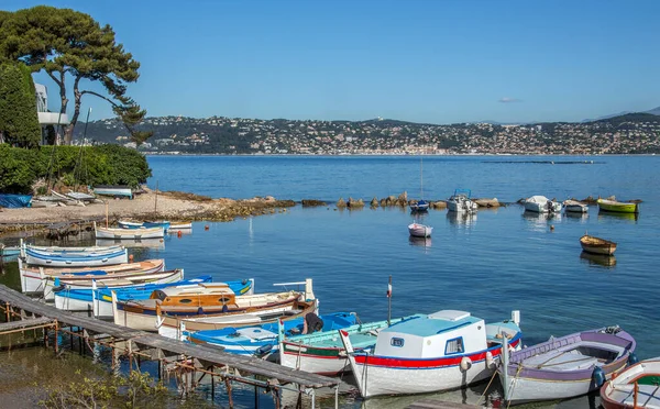 Pequeno Porto Cap Antibes Riviera Francesa Sul França — Fotografia de Stock