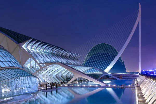 Valencia Spagna Architettura Futuristica Della Ciutat Les Arts Les Ciencies — Foto Stock