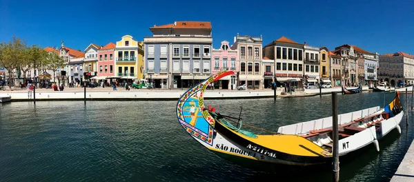 Aveiro Más Néven Velencei Portugália Egy Népszerű Turisztikai Célpont Centro — Stock Fotó