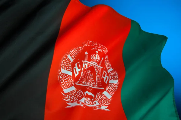 Flag Afghanistan Adopted Afghan Interim Administration December 2001 Afghanistan Has — Stock Photo, Image