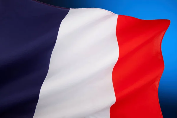 프랑스의 National Flag France 줄무늬가 삼색기로 파란색 빨간색으로 구성되어 영어권에서는 — 스톡 사진