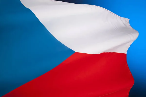 Государственный Флаг Чешской Республики Совпадает Флагом Бывшей Чехословакии После Распада — стоковое фото