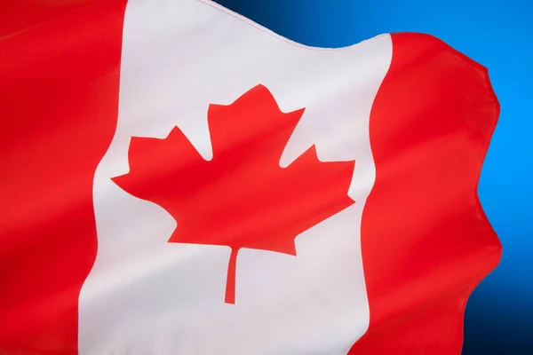 Bandera Nacional Canadá También Conocida Como Hoja Arce Bandera Hizo — Foto de Stock