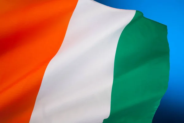 Flag Ivory Coast Flag Adopted 1959 Just Prior Independence — Stock Photo, Image