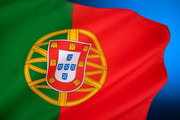 Flaga Narodowa Portugalskiej Republiki Portugalii — Zdjęcie stockowe