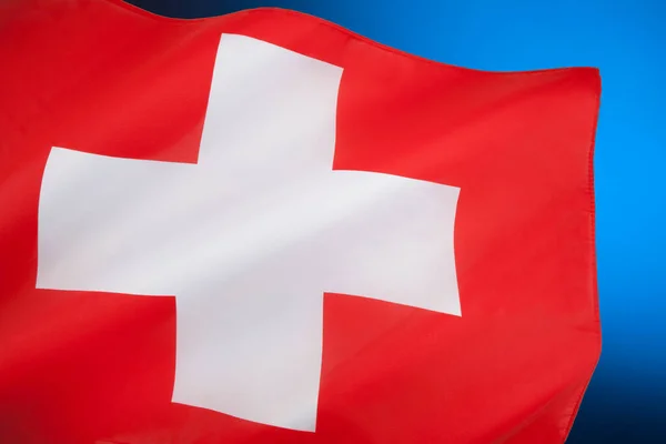 Bandera Suiza Fue Introducido Como Bandera Nacional Oficial 1889 —  Fotos de Stock