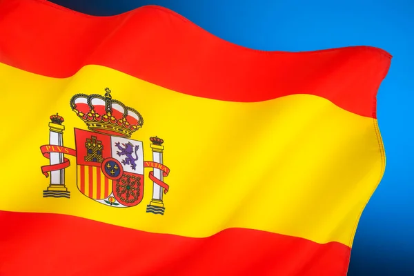 Die Nationalflagge Spaniens — Stockfoto