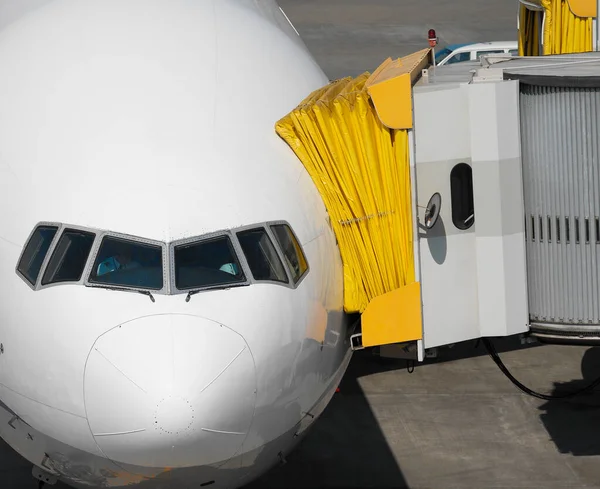 Aircraft Air Bridge Narita Airport Tokyo Japan — Stock Photo, Image