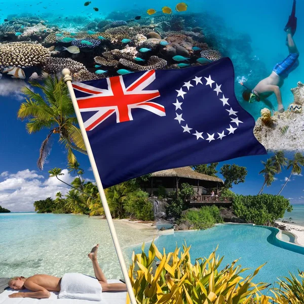 Tropical Paradise Cook Islands South Pacific Ocean — Stock Photo, Image