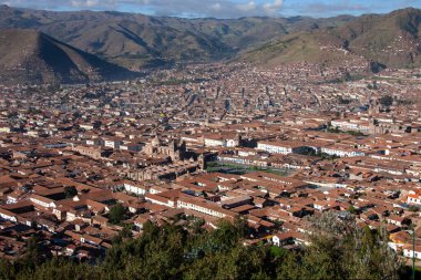 Güney Amerika 'daki And Dağları' nın Urubamba Vadisi 'ndeki Peru' nun güneydoğusundaki Cusco (Cuzco) şehri. Şehir UNESCO 'nun Dünya Mirası Bölgesi.
