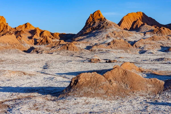 San Pedro Atacama Yakınlarındaki Valle Luna Vadisi Şili Nin Kuzeyinde — Stok fotoğraf