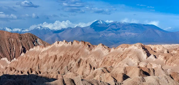 Valle Arida Arida Dei Morti Con Ande Monti Sullo Sfondo — Foto Stock