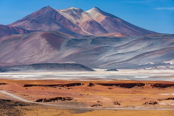 Alues Calientes Zoutvlaktes Hoog Het Altiplano Atacama Woestijn Antofagasta Regio — Stockfoto