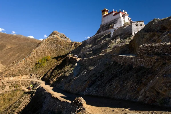 Yungbulakang Palace Oder Yumbu Lakhang Hoch Himalaya Der Autonomen Region — Stockfoto