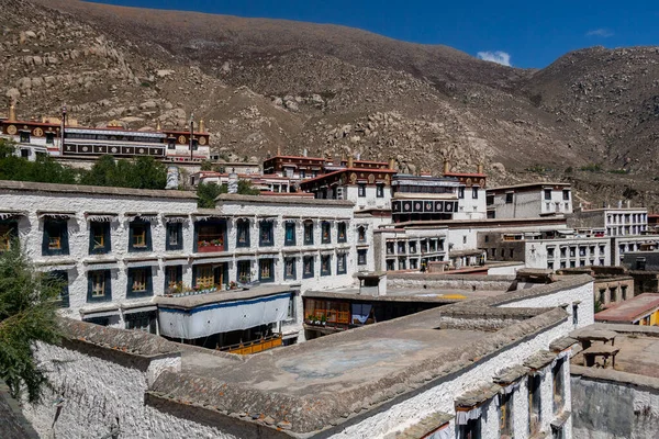 Monasterio Budista Drepung Cerca Lhasa Región Autónoma Del Tíbet China —  Fotos de Stock