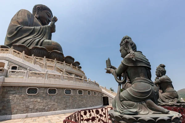 Tian Tan Buddha Poblíž Lin Kláštera Ostrově Lantau Hong Kong — Stock fotografie