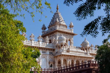 Jaswant Thada, Maharaja Jaswant Singh 'in mermer mezarlığı Jodhpur, Rajasthan, Hindistan.