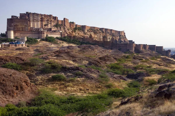 Mehrangarh Fort Jodhpur Rajasthan Ist Eine Der Größten Festungen Indien — Stockfoto