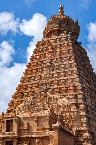 Sri Vimana Brihadishvera Hindu Tempel Der Stadt Thanjavur Tanjore Der — Stockfoto