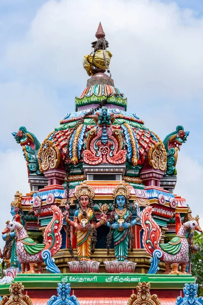 Väg Sida Hindu Helgedom Srirangam Nära Tiruchirappalli Tamil Nadu Regionen — Stockfoto