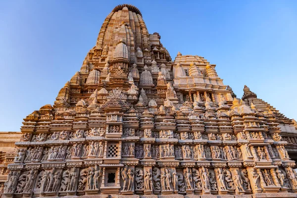 The Jian and Hindu Temples at Khajuraho in the Madhya Pradesh region of India. A UNESCO World Heritage Site. Khajuraho has the largest group of medieval Hindu and Jain temples in India. Famous for their erotic sculptures.