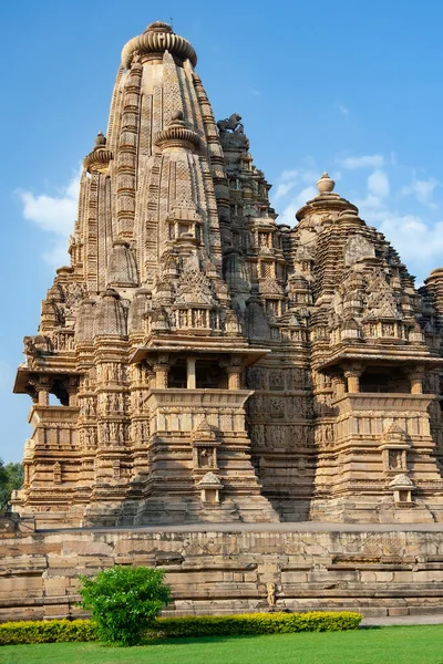 The Jian and Hindu Temples at Khajuraho in the Madhya Pradesh region of India. A UNESCO World Heritage Site. Khajuraho has Indias largest group of medieval Hindu and Jain temples famous for their erotic sculptures.