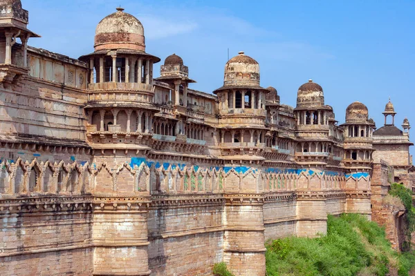 Gwalior Fort City Gwalior State Madhya Pradesh India Stands Isolated — Stok fotoğraf