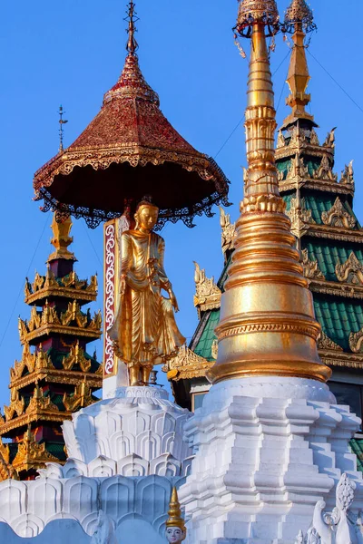 Tempel Und Stupa Komplex Der Shwedagon Pagode Offiziell Shwedagon Zedi — Stockfoto