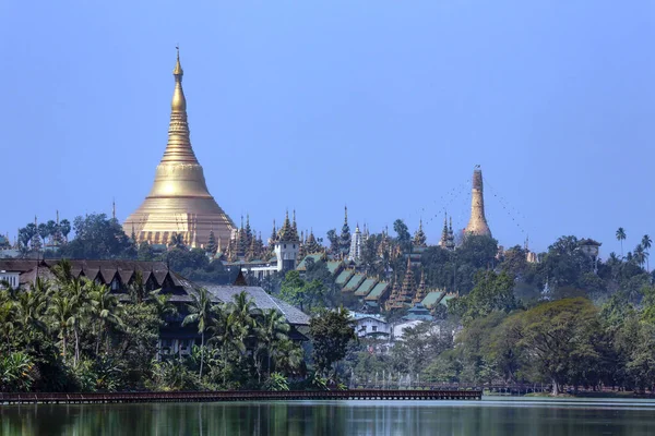 Myanmar Daki Yangon Şehrindeki Shwedagon Pagoda Kompleksi Resmi Adı Shwedagon — Stok fotoğraf