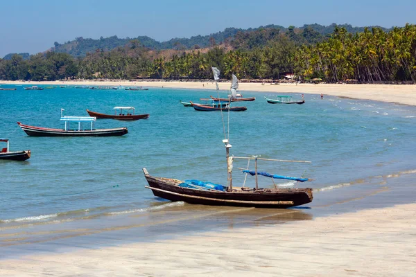 Playa Ngapali Estado Rakhine Myanmar Birmania — Foto de Stock