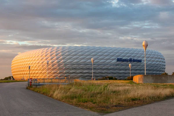 Allianz Arena Estadio Fútbol Munich Baviera Alemania Con Una Capacidad — Foto de Stock