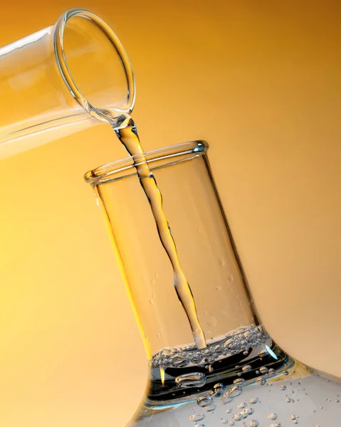 Glaswerk Voor Laboratoria Chemie Chemische Kolven Pipetten — Stockfoto