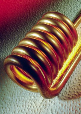 Heating coil or heat exchanger - a system used to transfer heat between two or more fluids. Heat exchangers are used in both cooling and heating processes. 