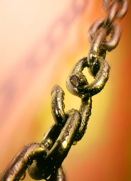 Industry Weak Link Heavy Duty Metal Chain — Stock fotografie