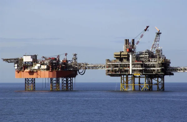 Offshore Drilling Rig Irish Sea West Coast England — Stock Photo, Image