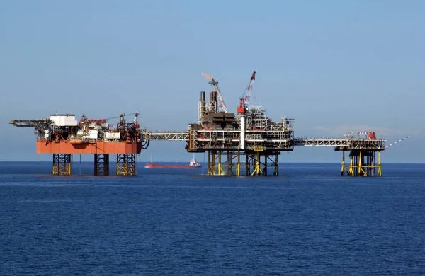 Offshore Drilling Rig Irish Sea West Coast England — Stock Photo, Image