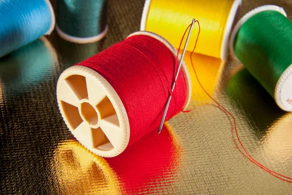 Arts Crafts Sewing Needle Thread — Stock Photo, Image