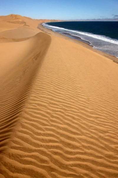 Zandduinen Bij Sandwich Bay Namibische Woestijn Namibië Afrika — Stockfoto