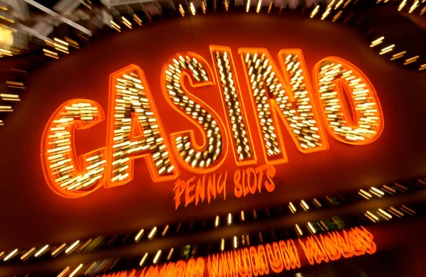 Casino Neon Sign Las Vegas Casino — Stock Photo, Image